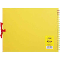 マルマン スケッチブック アートスパイラル F2 画用紙厚口 (192×245mm) イエロー 24枚 2冊 S312-04 (直送品)