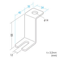 サンワサプライ 床固定金具 CP-QL1 1個（直送品）