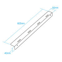 サンワサプライ 重量物支持レール CP-SVAGBKN 1台（直送品）