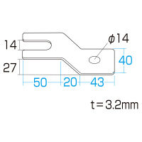 サンワサプライ 床固定金具 CP-SVQLK 1個（直送品）