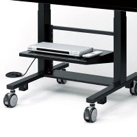 サンワサプライ 電動昇降液晶・プラズマディスプレイスタンド用棚板 CR-PLNT3BK 1台（直送品）