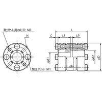 三木プーリ サーボリジッドカップリング SRG SRGー070DSー24Kー30K 1個（直送品）