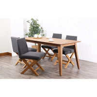 サンフラワーラタン Breezeシリーズ チーク無垢材 ダイニングチェア エックス C380XPM 1脚（直送品）