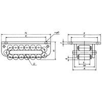 椿本チエイン タフコロ TUF1P 1個（直送品）