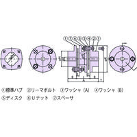 椿本チエイン エクトフレックスカップリング NEFシリーズ(スペーサタイプ) NEF04WーNRーNR 1個（直送品）