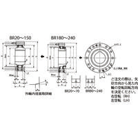 椿本チエイン カムクラッチ BRシリーズ(オープンタイプ) BR20ーLH 1個（直送品）