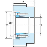 椿本チエイン PXロックプーリ Sタイプ P14M形 PT56P14M60BーFS71070 1個（直送品）