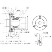 椿本チエイン ショックガードカップリング TGBシリーズ TGB110ーLC 1個（直送品）