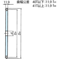 椿本チエイン RS60 スプロケット 1Aタイプ RS60ー1A45TQ 1個（直送品）