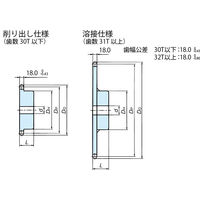 椿本チエイン RS100 スプロケット 1Bタイプ RS100ー1B70TQ 1個（直送品）