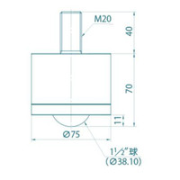 フリーベアコーポレーション フリーベア Dーtype(ボルト取付) Cー12HD 1個（直送品）