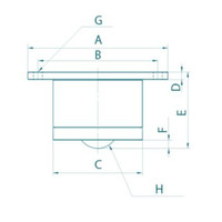 フリーベアコーポレーション フリーベア Dーtype(フランジ取付) Cー16D 1個（直送品）
