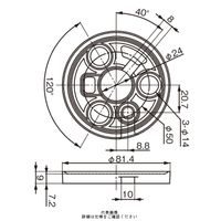 シュナイダーエレクトリック XVR08用ラバーベース XVRZ081 1セット(4個)（直送品）