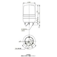 シュナイダーエレクトリック 赤 ハーモニーブランド φ106 LED回転灯 24V XVR10B04 R 1個（直送品）