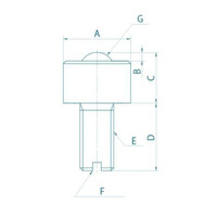 フリーベアコーポレーション フリーベア Hーtype(ボルト取付) Sー3H 1セット(4個)（直送品）