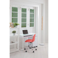 【車上渡し】関家具 LIBRO（リブロ） ガラスデスク ホワイト 幅1000 × 奥行500 × 高さ730mm 1台（直送品）