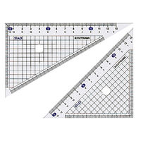 クツワ メタクリル三角定規(13cm) HA150 1セット(5個)