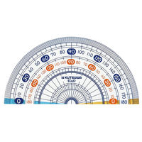 クツワ 算数分度器 HP09A 1セット(1枚×10)