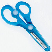 クツワ 安全はさみ・きっちょん(ブルー) SS101BL 5個（直送品）