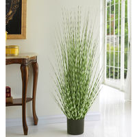萩原 ZEBRA GRASS ゼブラグラス 高さ約107cm 光触媒加工付き 人工観葉植物 1鉢（直送品）