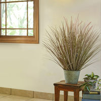 萩原 CATTAIL GRASS キャットグラス 高さ約86cm BUCKET 光触媒加工付き 人工観葉植物 1鉢（直送品）