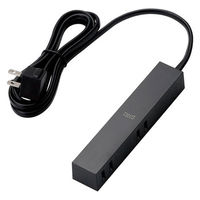 延長コード 電源タップ コンセント 1.5m 2ピン 4個口 ほこりシャッター 黒 AVT-D3-2415BK エレコム 1個（直送品）