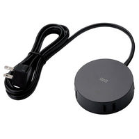 延長コード 電源タップ 1.5m 2ピン 4個口 丸型 ほこりシャッター 黒 AVT-D4-2415BK エレコム 1個