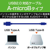 エレコム AVケーブル/音楽伝送/A-microBケーブル/USB2.0 DH-AMB12（直送品）