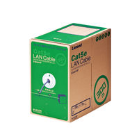 LANケーブル 300m cat5e 単線 箱入り(リレックス) パープル LD-CT2/PU300/RS エレコム 1本