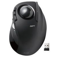 トラックボールマウス 無線 8ボタン 光学式 人差し指 チルトホイール搭載 DEFT ブラック M-DT1DRBK エレコム 1個（直送品）