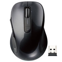エレコム レーザーマウス／ＭーＬＳ１５ＤＬシリーズ／無線／５ボタン／ブラック M-LS15DLBK 1個