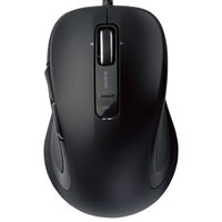 エレコム レーザーマウス／ＭーＬＳ１５ＵＬシリーズ／有線／５ボタン／ブラック M-LS15ULBK 1個