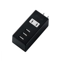 USB充電器 電源タップ コンセント×1 USB-A×3 縦向き ブラック MOT-U05-2132BK エレコム 1個