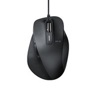 エレコム ＢｌｕｅＬＥＤマウス／握りの極み／Ｍサイズ／有線／５ボタン M-XGM10UBBK 1個