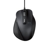 エレコム ＢｌｕｅＬＥＤマウス／握りの極み／Ｓサイズ／有線／５ボタン／ブラッ M-XGS10UBBK 1個