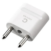 海外用変換プラグ コンセント Cタイプ 1個口 T-HPACWH エレコム 1個