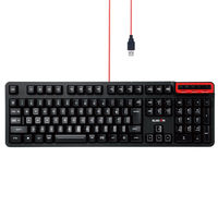 キーボード 有線 MMOゲーミング ハードウェアマクロ メンブレン ブラック TK-DUX30BK エレコム 1個