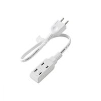 超小型 モバイルタップ 延長コード 電源タップ 0.3m 2ピン 3個口 ホワイト T-M303WH エレコム 1個