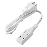 超小型 モバイルタップ 延長コード 電源タップ 1m 2ピン 3個口 ホワイト T-M310WH エレコム 1個