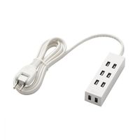 延長コード 電源タップ コンセント 2m 4個口 ほこり防止 シャッタータップ 白 T-NFL01-2420WH エレコム 1個