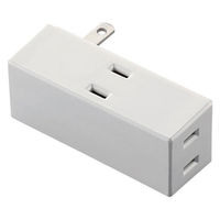 トリプルタップ サイドタップ 電源タップ コンセント 2ピン 3個口 分配 ホワイト T-TR04-2300WH エレコム 1個