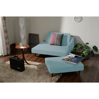 セルタン ポケットコイル入りカウチソファ セナミ ダリアンライトブルー 幅1900mm 1脚（直送品）