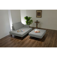 セルタン ポケットコイル入りカウチソファ セナミ アッシュグレー 幅1900mm 1脚（直送品）