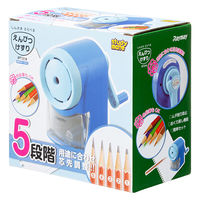 レイメイ藤井 手動鉛筆削器 芯先調節付 ブルー RT121A 1個