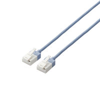 LANケーブル 1m cat6A準拠 爪折れ防止 ギガビット スリム より線 青 LD-GPASST/BU10 エレコム 1個（直送品）