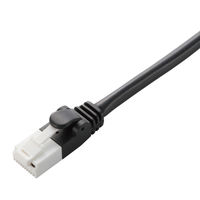 エレコム EU RoHS指令準拠 CAT5E対応 爪折れ防止 LANケーブル LD-CTT/BK5/RS 1本