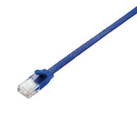 LANケーブル 1m cat6A準拠 爪折れ防止 ギガビット やわらか ブルーメタリック LD-GFA/BM1 エレコム 1本