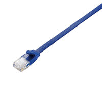 LANケーブル 10m cat6A準拠 爪折れ防止 ギガビット やわらか ブルーメタリック LD-GFA/BM10 エレコム 1本