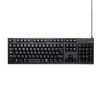 キーボード 有線 1000万回耐久 108キー Lサイズ メンブレン ブラック TK-FCM062BK 1個（直送品）