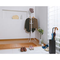 アイリスオーヤマ ハンガーポール コートハンガー ホワイト 幅470×奥行470×高さ1750mm 1台（直送品）